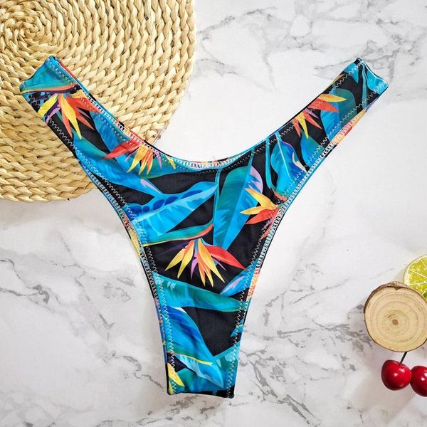 Homens Swimwear Mulheres Sexy Bikini Calças em forma de V e para Cross Border Impresso Europeu Americano Comércio Exterior