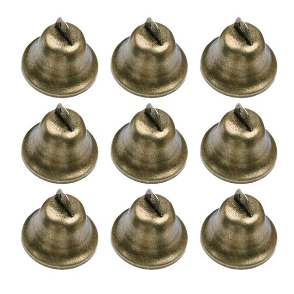 Decorações de Natal 20 pcs Sinos de Cobre Vintage Metal Latão Sinos Decorações de Natal Som Claro Sino de Cobre Chocalho Sino para a Escola 230918