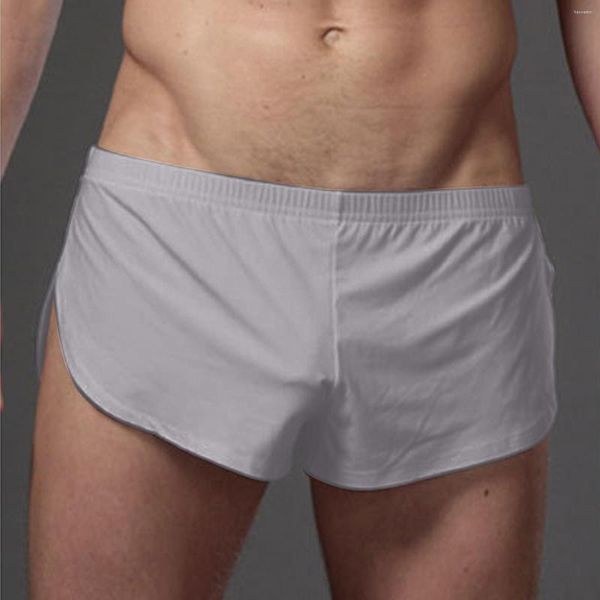 Cuecas plus size boxers briefs lingerie sexy leve suave boyshort casual cor sólida roupa interior em voz alta calças