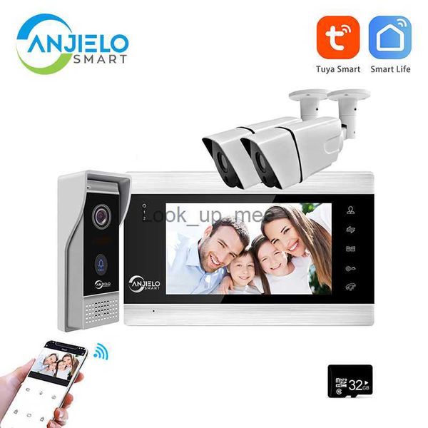 Campanelli Tuya Videocitofono Porteiro Campanello con telecamera Wifi Interfone Legname Appartamento residenziale per la sicurezza domestica intelligente Protezione HKD230918