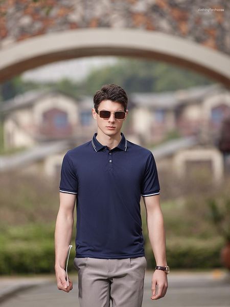 Polo da uomo 2023 Ricamo Polo Personalizzata Uniforme Aziendale Gruppo Squadra Stampa Po/Logo Manica Corta Homme Donne E Uomini 4XL