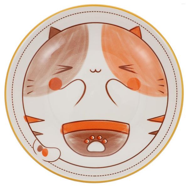 Conjuntos de louça bandejas de sobremesa animal placa cerâmica crianças comer prato refeição porcelana animais crianças jantar cerâmica adorável dos desenhos animados