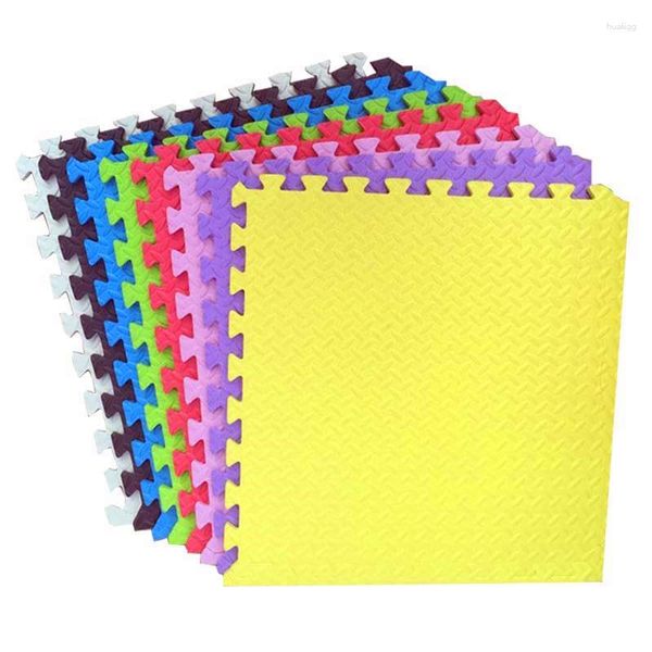 Halılar 10pcs /set 30cmx30cm eva köpük mat halı ev ekleme mozaik tapınlar oda zemin halı bebek /çocuklar sürünme ped ev dekor