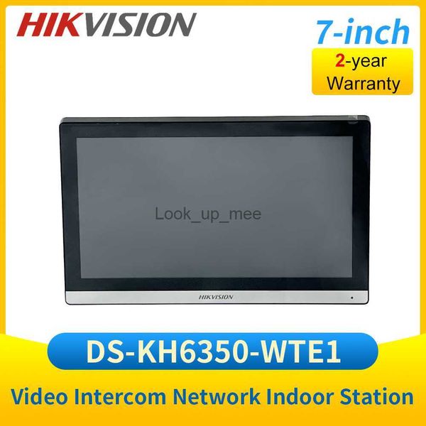 Campainhas dskh6350wte1 hik vedio rede de intercomunicação ip estação interna tela de monitor de 7 polegadas desbloquear porta via aplicativo móvel hkd230918