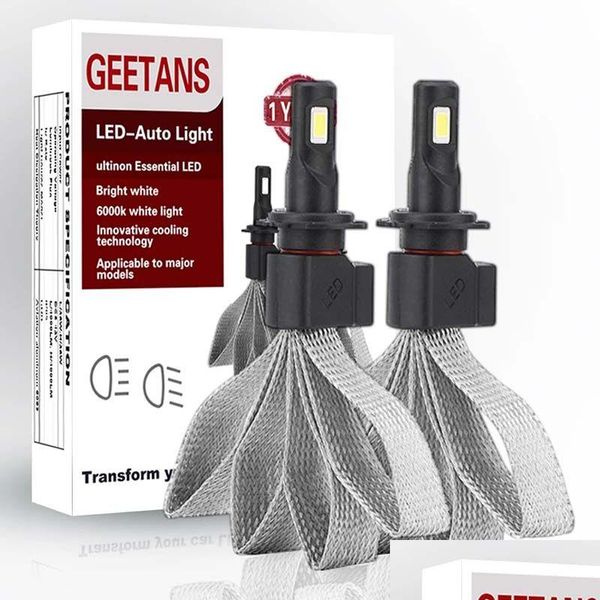 Dekorative Lichter Fahrzeugscheinwerfer H4 H7 LED Auto 9005 H11 H8 H9 Hb1 Hb3 9006 9007 880 Lampe Bb Nachtlicht 12V 8000Lm 6000K 2 Teile/Paar Dhmtn