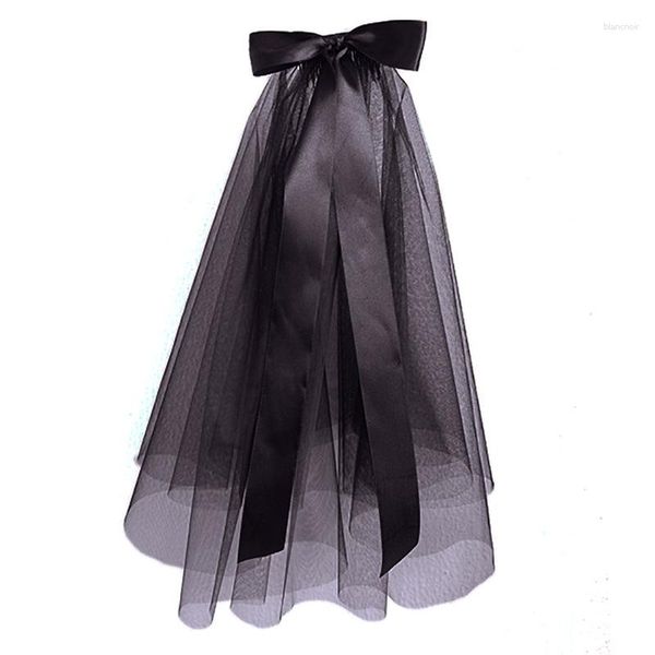 Veli da sposa con pettine corto a due strati elegante matrimonio vintage per accessori per capelli costume cosplay sposa