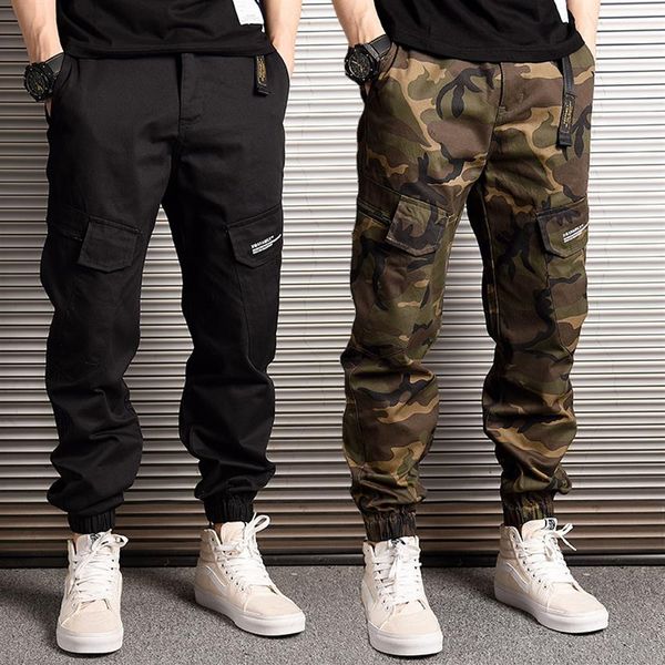 Mode Streetwear Männer Jeans Lose Fit Casual Camoflage Cargo Hosen Harem Hosen Große Tasche Hip Hop Joggers Hosen Men247j