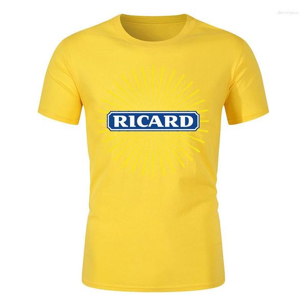 Herren T-Shirts Ricard Reine Baumwolle EU-Größe Top Grafik Männer Lustige Y2k Streetwear Unisex Kleidung