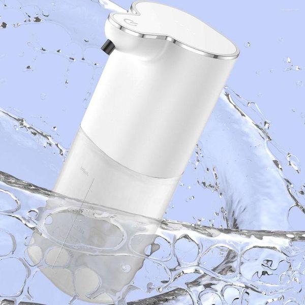 Dispensador de jabón líquido, espuma de 400ml, sensor automático sin contacto, desinfectante de manos inteligente USB