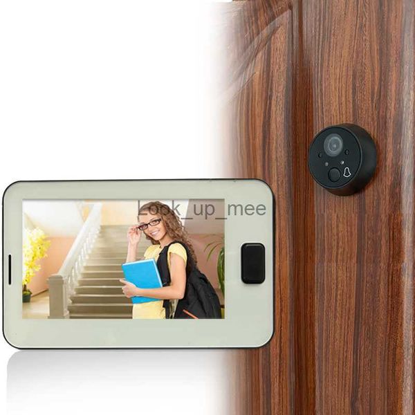 Campainhas 4,3 polegadas IR Night Vision Peephole Campainha Câmera Peephole Viewer Cat Eye Campainha Smart Home Monitor Digital Door Viewer HKD230918