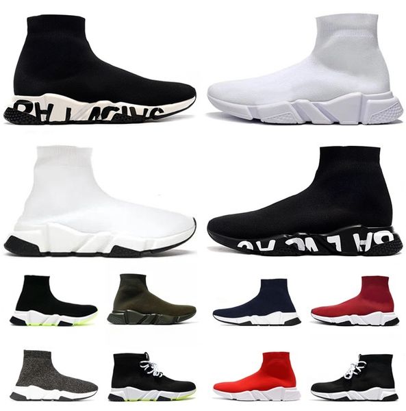 Designer botas casuais sapatos plataforma graffiti triplo preto branco completo vermelho rendas oreo volt marca homens mulheres treinadores jogging andando