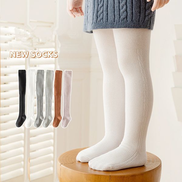 3 Paar Kindersocken 2023 Baby Sommer Frühling Strumpfhosen Heiße Baby Kleinkind Kind Mädchen Gerippte Strümpfe Baumwolle Strumpfhosen Einfarbig Eng 230918