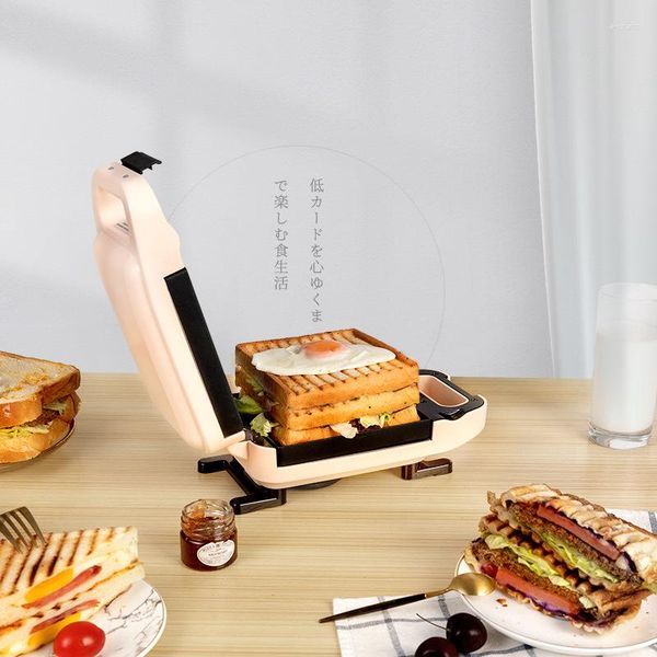 Fabricantes de pão 2 bandeja de cozimento sanduíche máquina de café da manhã torradeira versão espessada grau alimentício antiaderente luz de revestimento
