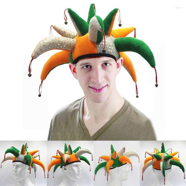 Berretti Divertente Tentacolo Campana Cappello da Pagliaccio Carnevale di Halloween Copricapo Festa di Pasqua Puntelli per spettacoli teatrali Uomo Donna Accessorio per costume