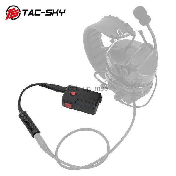 Дверные звонки TAC-SKY Тактический адаптер Bluetooth Ptt для PELTOR MSA AMP TEAHEADSET TCI Тактическая гарнитура SORDIN COMTAC Стрельбовая гарнитура HKD230918