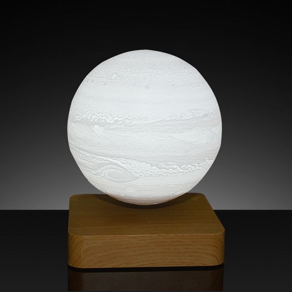 Magnetische schwebende Jupiter-Lampe, 3D-Druck schwebender Jupiter, LED-Tischlampe, neben Nachtlicht-Touch-Steuerung, Geburtstagsgeschenke