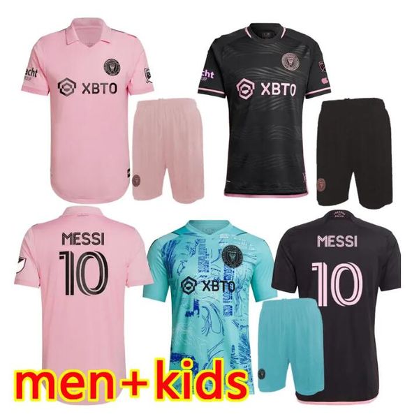 23 24 MESSI Miami CF Fußballtrikots Inter HIGUAIN FRAY CAMPANA YEDLIN 23 24 Fußball Herren und Kinder Fans Version Shirts PARLEY ONE PLANET EARTH DAY