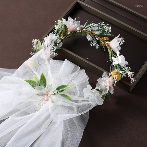 Copricapo Sposa Copricapo da sposa Corona Decorazione floreale Accessori per fascia