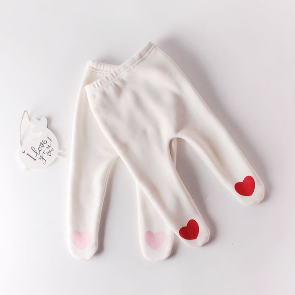 3 çift çocuk çorap 2023 moda bebek kızlar sevimli kış pamuk artı kadife saf renk külotlu çorap beyaz en kaliteli uzun çorap çocuklar için kız 230918