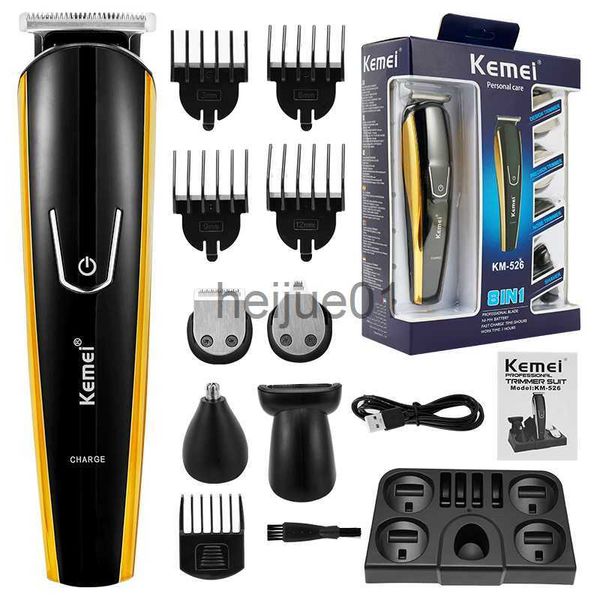 Barbeadores elétricos 8 em 1 homens de precisão aparador de cabelo máquina de cortar cabelo barbeador corpo barba restolho trimer rosto máquina de barbear cabeça aparando 40d x0918