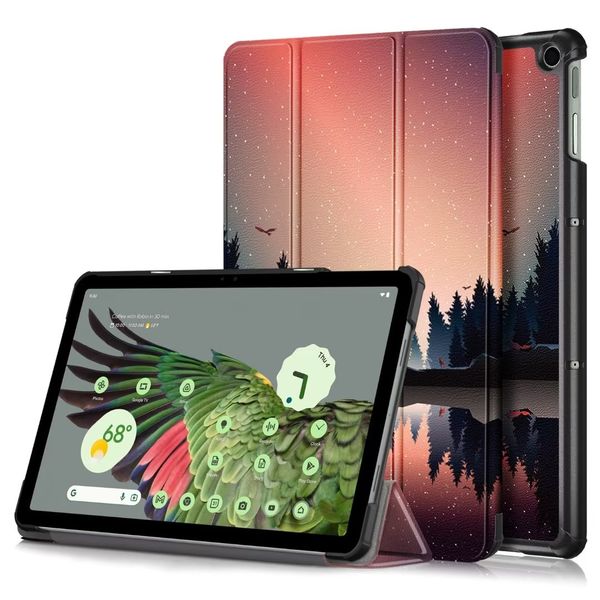 Smart Cases für Google Pixel Tablet 2023 11 Zoll 11 Zoll PU-Leder-Abdeckung Wake-Sleep-Funktion Tablet-PC