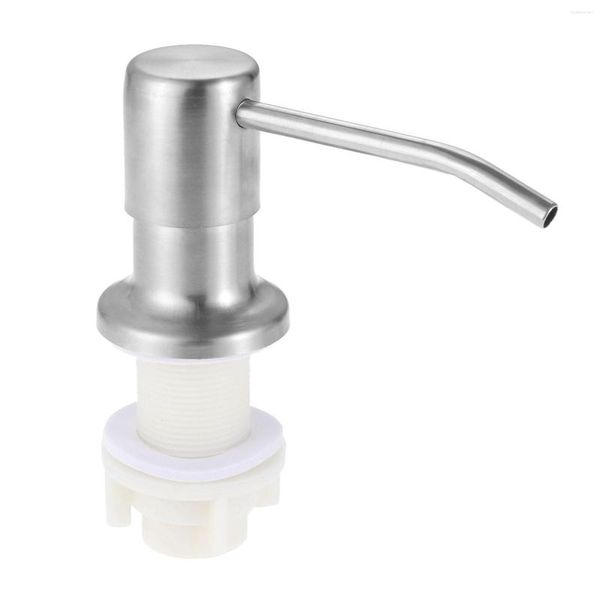 Dispenser di sapone liquido 1 PC Prolunga per testata pompa per lavandino in acciaio inossidabile 304 Tubo in silicone Bagno Lavaggio a mano Pulizia