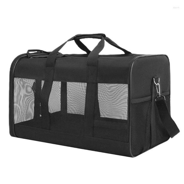 Trasportini per gatti Borsa per animali domestici Borsa da trasporto pieghevole Leggera per forniture Viaggi in uscita Camminando con animali domestici