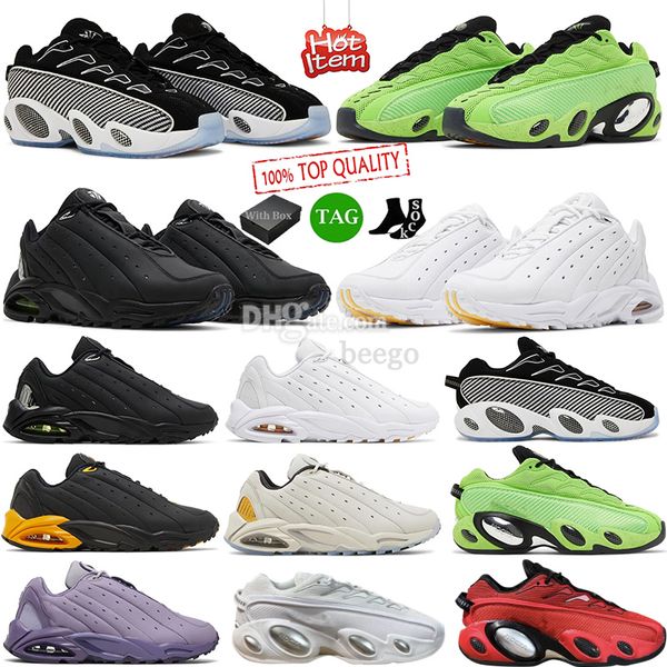 Nocta Glide Running Shoes Preto Branco Slime Verde Hot Step Terra Homens Esportes Moda Tênis 40-45