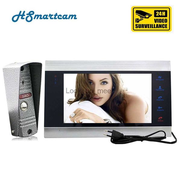 Türklingeln Home Video Türklingel Intercom Video Türsprechanlage 7 Zoll Monitor Türklingel Kamera Speicherkarte Video Bewegungserkennung Intercom Kit HKD230918