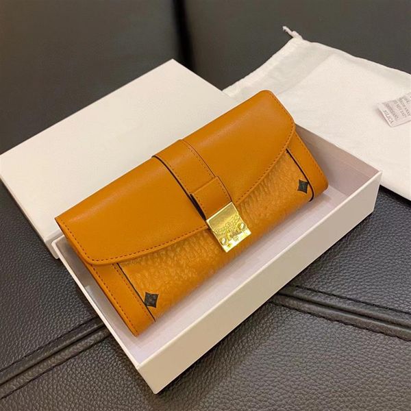 Borsa di marca Pochette da donna in pelle con cambio lettera Porta carte da uomo per cellulare Borsa lunga stile 301P