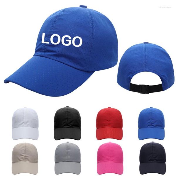 Berretti Sportivi di fascia alta Berretto da baseball in rete per uomini e donne Logo personalizzato ricamato Campagna pubblicitaria Cappello da sole