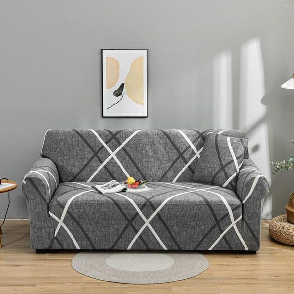 Coprisedie Copridivano stampato Copridivano Fodera per divano Divani componibili con cuscino elasticizzato a T elasticizzato per soggiorno