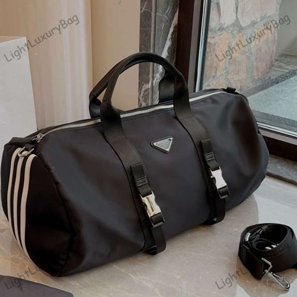 Nova moda de alta qualidade sacos de viagem bolsas de nylon grande capacidade holdall bagagem de mão sacos de luxo mulheres homens bagagem cavalheiro comércio 230918