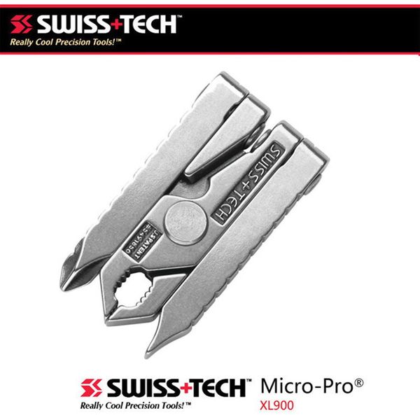 Swiss Tech 6 in 1 Morsetto per attrezzi da esterno multifunzione Mini - Pinze Utensili pieghevoli portatili Attrezzatura da campeggio tascabile Kits306r