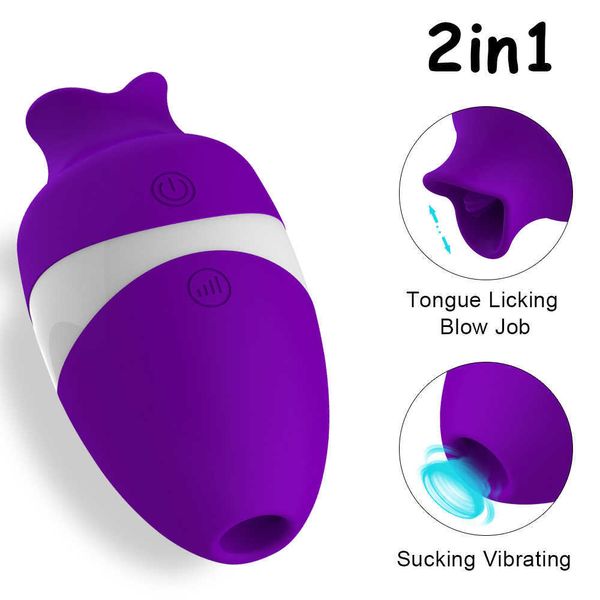 NXY vibratori succhiatore vibratore per donne coppie aspirazione clitoride lingua orgasmo femminile pompino stimolatore leccata di fica giocattolo potente 230809