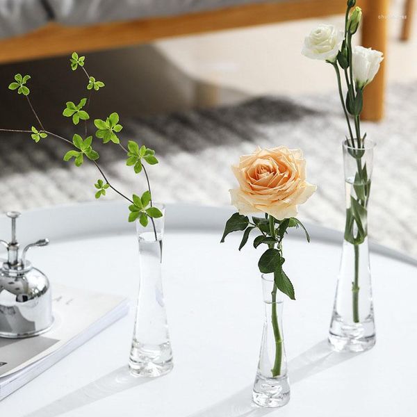 Vasi Vaso di fiori per la decorazione domestica Decorativo moderno da tavolo Terrario Contenitori in vetro Tavolo fatto a mano nordico