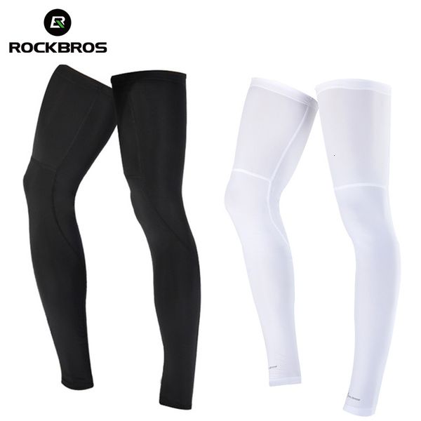 Arm-Beinlinge ROCKBROS Laufen Radfahren Fahrrad-Beinlinge UV-Sonnenschutz-Leggings Fitness Camping Beinlinge Outdoor-Sport Sicherheit Knieschützer 230918