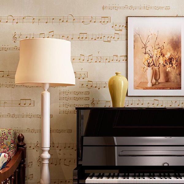 Wallpapers wellyu vila americana retro ruas música sala de estar quarto piano fundo parede papel de parede