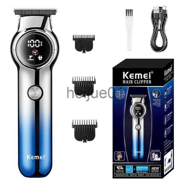 Rasoi elettrici Kemei Cordless Tagliacapelli Elettrico Professionale Barbiere Capelli trimero macchina per la rasatura del corpo uomo Viso Barba Macchina per taglio di capelli x0918