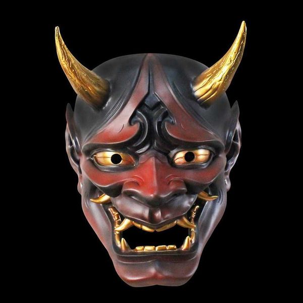 Acessórios de fantasia Máscaras de festa Halloween Horror Devil Cosplay Máscara Budismo Prajna Fantasma Tradicional Tema Party Wearable 230824 L230918