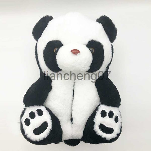 Chinelos Dropshipping 2021 Teddy Bear Chinelos Peludos Mulheres Chinelos Crianças Panda X0916