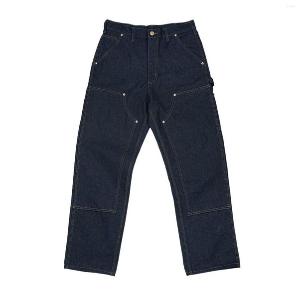 Jeans da uomo 15 once a vita alta originali B01 pantaloni da carpentiere vintage abbigliamento da lavoro per uomo