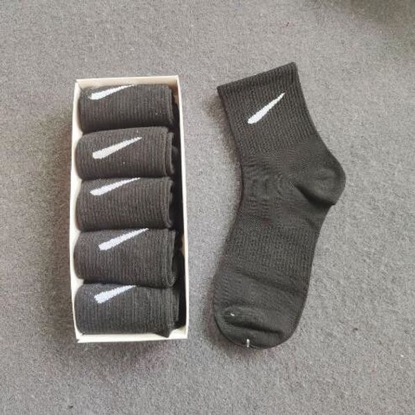 Damen Calcetines Largos Disigner Socke für Damenstrümpfe, Sportstrümpfe aus reiner Baumwolle, saugfähige, atmungsaktive kurze Bootssocken, Sportstrumpfband, Box 3 174