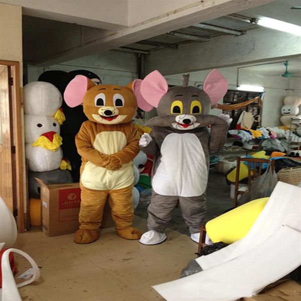 2018 alta qualidade Tom e Jerry boneca dos desenhos animados Mascot Costume 277e