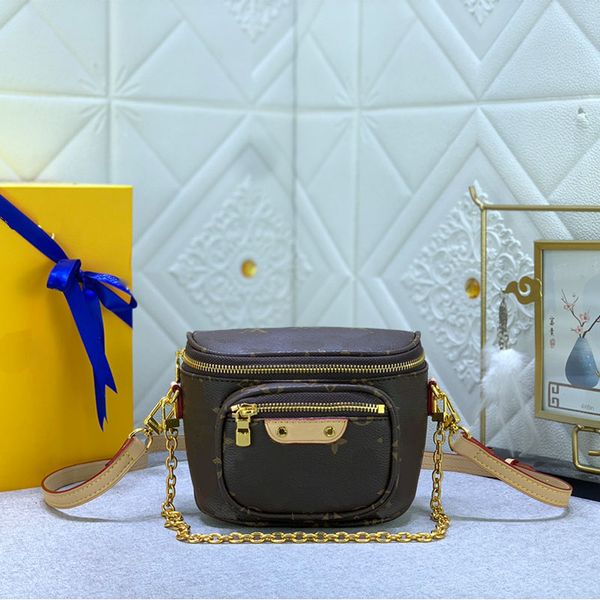 Luxustaschen Damentasche Umhängetasche Mini Bauchtasche Leder Designer geprägt Farbverlauf Schulterkette Umhängetasche Modetrend Geldbörse Einkaufstasche Großhandel