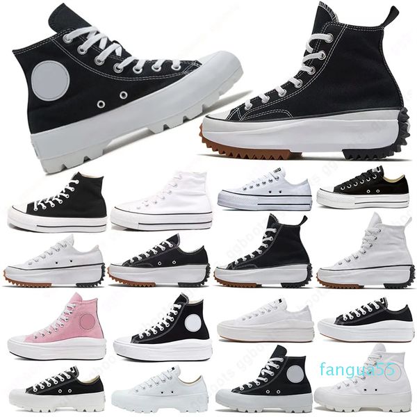 2023-Designer Uomo Donna Scarpe casual Stivali con plateau Sneakers sportive Classico Primavera e autunno Tela Run Hike Star Nero Bianco Alto Basso Scarpe da uomo con fondo spesso