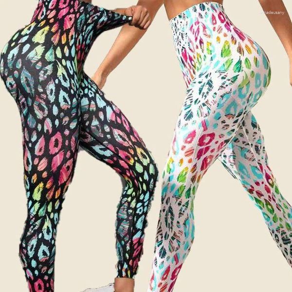 Frauen Hosen Nahtlose Sport Leggings Frauen Hohe Taille Druck Yogo Stretch Fitness Legging Mode Push-Up BuTraining Jogging