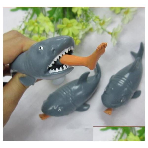 Dekompressionsspielzeug Eat People Shark Vent Squeeze Toys für Zappelkinder Reliever Drop Delivery Geschenke Neuheit Gag Dhaxy