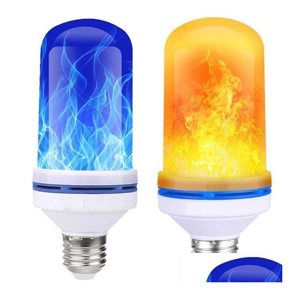 Другие товары для вечеринок Flame Light Bbs Torch Led Effect Fire 4 режима Светящиеся огни Атмосфера Декоративная для Хэллоуина Рождества Dh4Cl