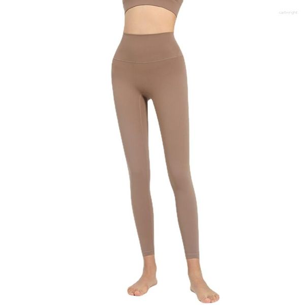 Aktive Hosen Herbst und Winter mit Logo Yoga Damen Futter plus Fleece warme Sport Fitness Strumpfhosen hohe Taille Oberbekleidung Leggings